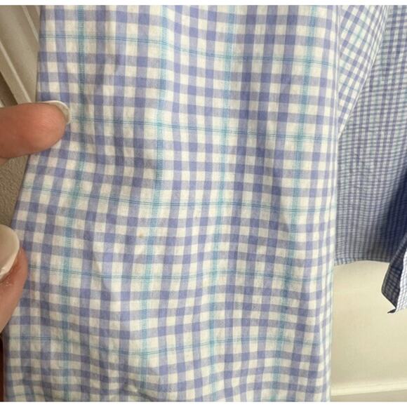 Mens Tommy Hilfiger Shirt Size XL Blue Purple Plaid Long Sleeve Button Down - Picture 3 of 9